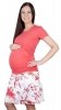 MijaCulture - Maternity pregnancy elegant skirt with flowers 1044/M64  Pink